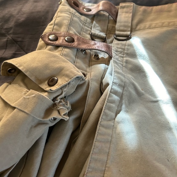 Men’s Unbranded Kilt 2XL Khaki Leather Straps Utility Kilt - Picture 2 of 9